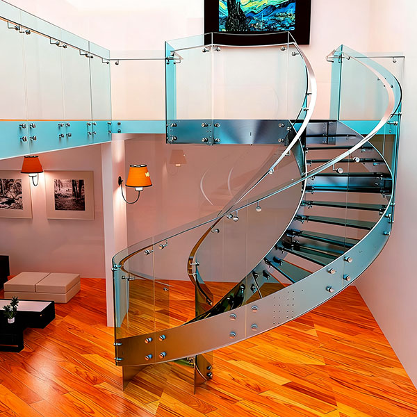 玻璃樓梯定制點亮現代空間的通透藝術