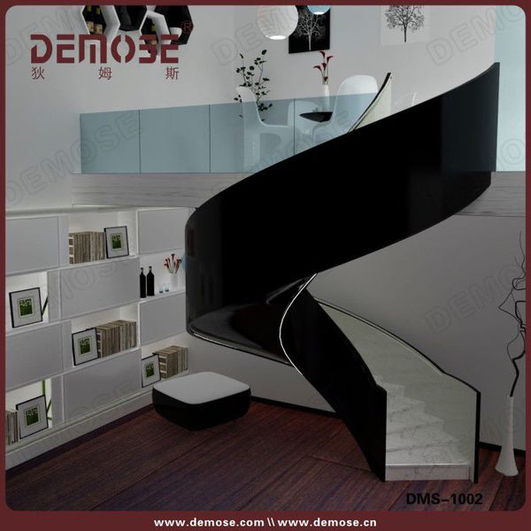 小空間鋼化玻璃旋轉樓梯 小空間鋼玻璃旋轉樓梯