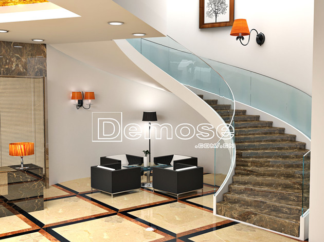 1 大理石玻璃樓梯