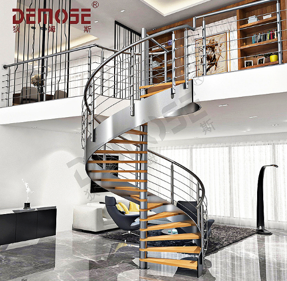 中柱旋轉(zhuǎn)樓梯與曲線樓梯的設(shè)計與比較分析