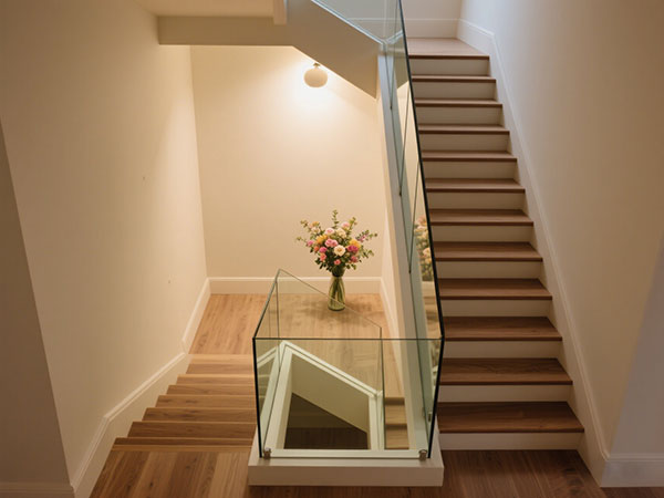 帶玻璃面板的樓梯：現代空間的通透美學與安全設計