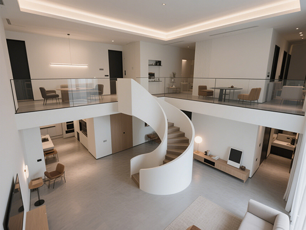 旋轉樓梯設計:讓別墅和復式裝修更高級的秘訣