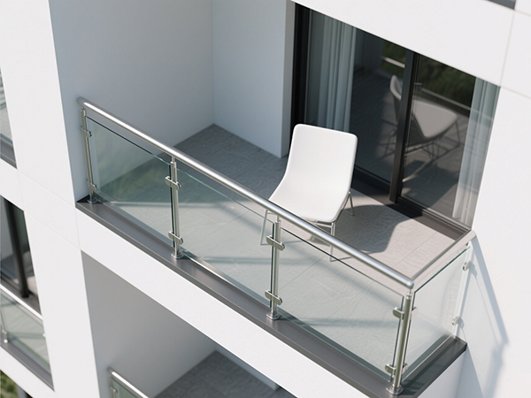 不銹鋼夾玻璃陽(yáng)臺(tái)欄桿多少錢(qián)一方